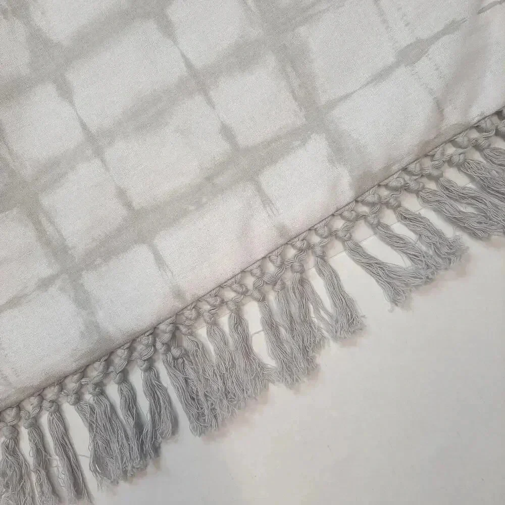 Thro Shibori Fringe Trim Pillow Cover 20